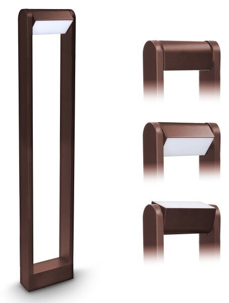 Brilagi - Lampada LED da esterno CROTONE LED/7W/230V marrone IP54 80 cm