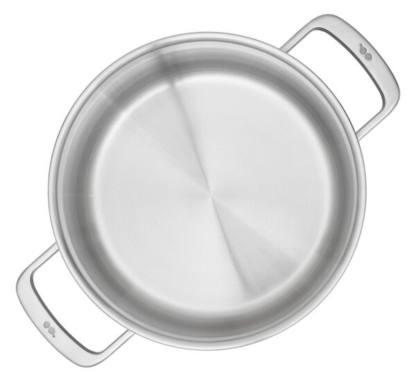 Casseruola in acciaio inox con coperchio incluso per induzione 5,5 l Lucca 3.0 – FABINI