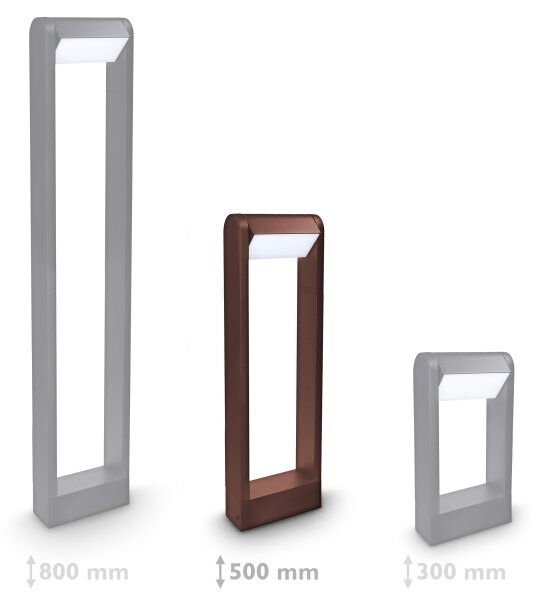 Brilagi - Lampada LED da esterno CROTONE LED/7W/230V marrone IP54 50 cm