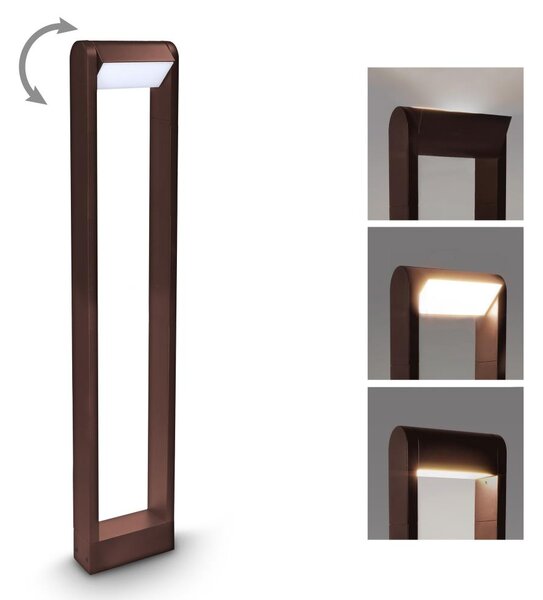 Brilagi - Lampada LED da esterno CROTONE LED/7W/230V marrone IP54 80 cm