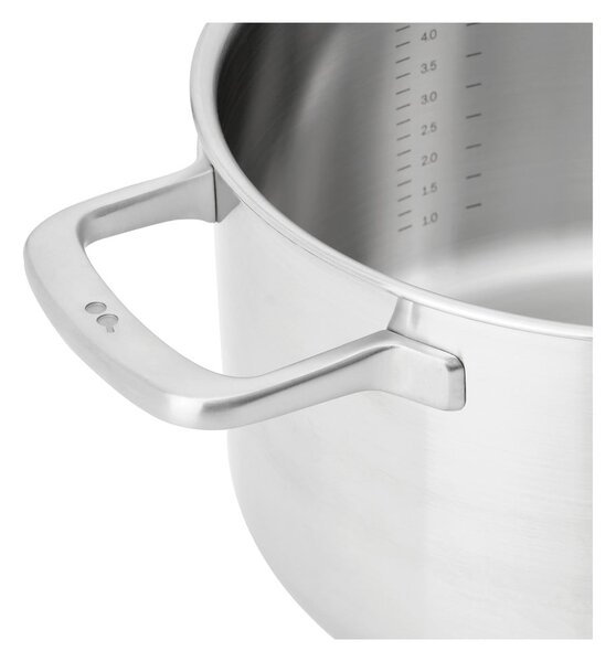 Casseruola in acciaio inox con coperchio incluso per induzione 5,5 l Lucca 3.0 – FABINI