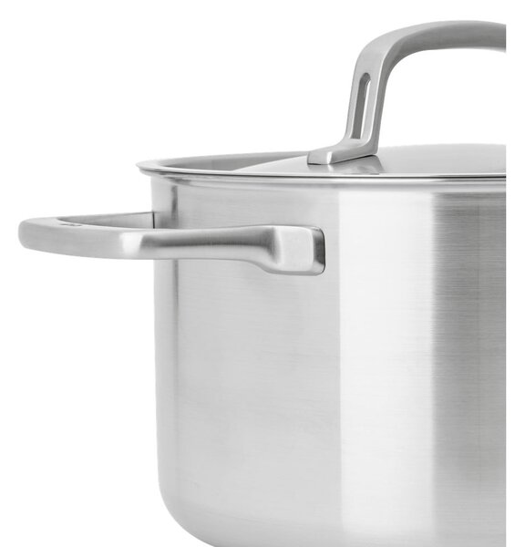Casseruola in acciaio inox con coperchio incluso per induzione 5,5 l Lucca 3.0 – FABINI