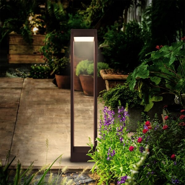 Brilagi - Lampada LED da esterno CROTONE LED/7W/230V marrone IP54 80 cm