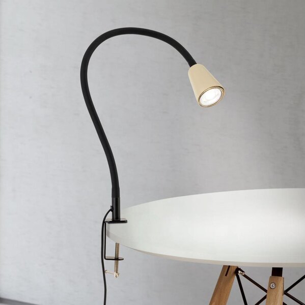 Orion - Lampada da tavolo flessibile con clip DOTTY 1xGU10/10W/230V beige/nero