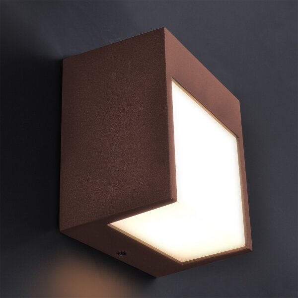 Brilagi - Lampada da parete LED per esterni TERNI LED/12W/230V marrone IP44