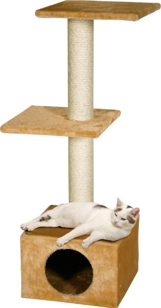 Tiragraffi Karlie Smaragd - Peluche/Sisal - Beige - 35x35x103 cm