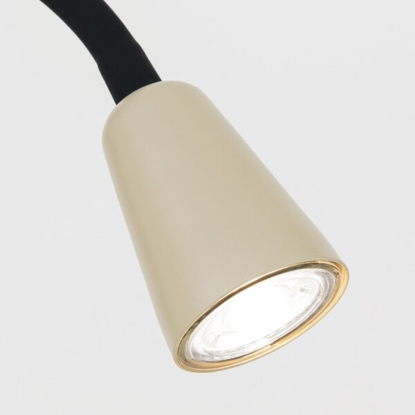 Orion - Lampada da terra flessibile DOTTY 1xGU10/10W/230V beige/nera
