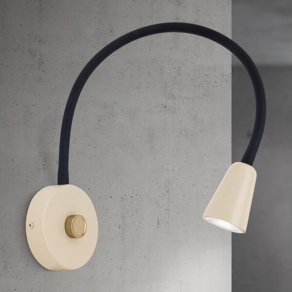 Orion - Lampada da parete flessibile DOTTY dimmerabile 1xGU10/10W/230V beige/nero