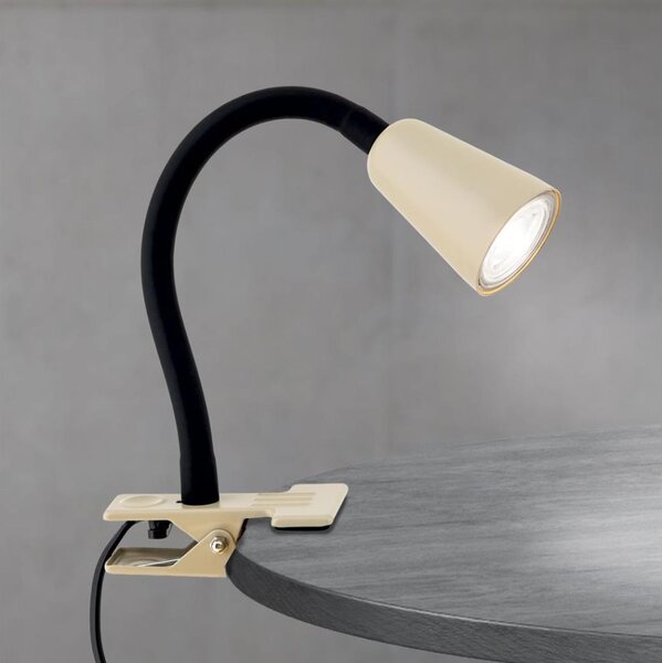 Orion - Lampada da tavolo flessibile con clip DOTTY 1xGU10/10W/230V beige/nero