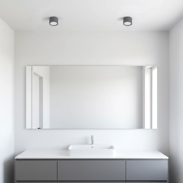 Brilagi - LED Faretto da bagno SMOOTH 1xGX53/15W/230V antracite IP65