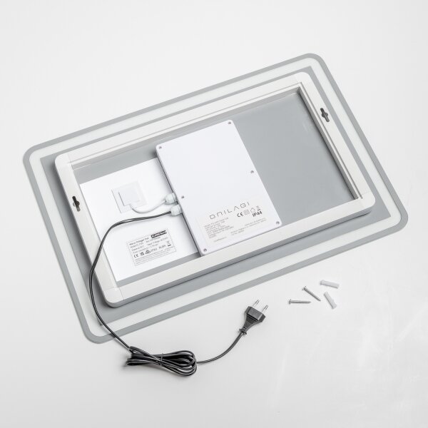 Brilagi - Specchio da bagno LED dimmerabile con retroilluminazione e funzione antiappannamento BELLA LED/12W/230V 40x60 cm IP44