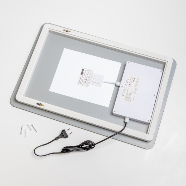 Brilagi - Specchio da bagno LED dimmerabile, riscaldato, con retroilluminazione DIANA LED/13W/230V 60x40 cm IP44