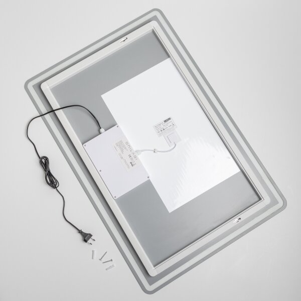 Brilagi - Specchio da bagno LED dimmerabile, riscaldato, con retroilluminazione BELLA LED/19W/230V 60x90 cm IP44