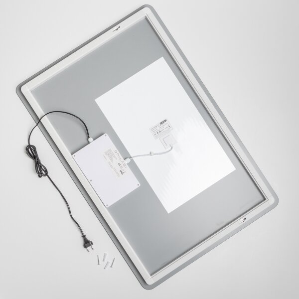Brilagi - Specchio da bagno LED dimmerabile con riscaldamento antiappannamento e retroilluminazione DIANA LED/20W/230V 60x90 cm IP44