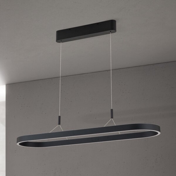 Orion - Lampada a sospensione LED a cavo CARRARA LED/80W/230V 2700/3000/4000K nero