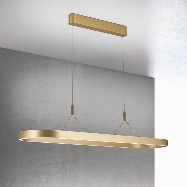 Orion - Lampadario LED sospeso a cavo CARRARA LED/80W/230V 2700/3000/4000K oro