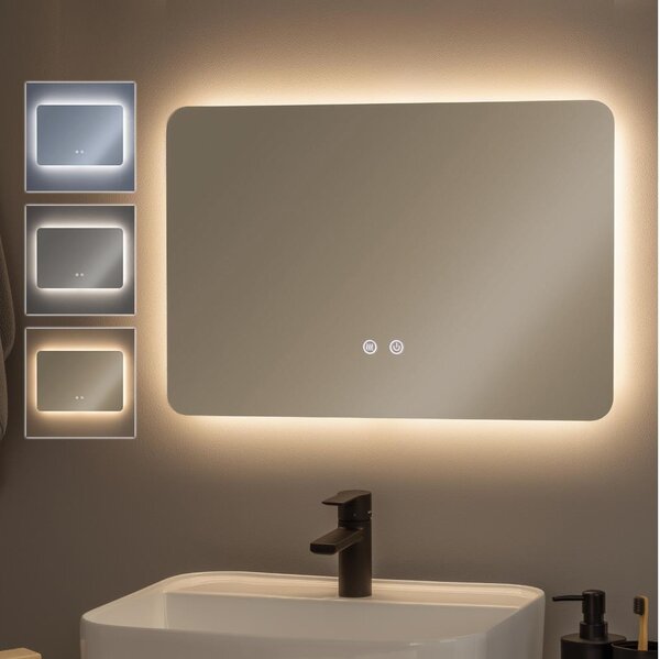 Brilagi - Specchio da bagno riscaldato con illuminazione LED dimmerabile DIANA LED/13W/230V 40x60 cm IP44
