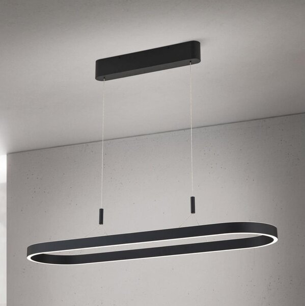 Orion - Lampada a sospensione LED a cavo CARRARA LED/80W/230V 2700/3000/4000K nero