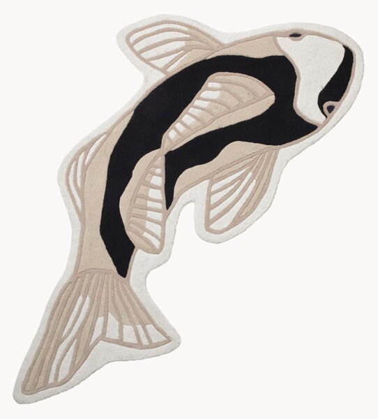 Tappeto in lana dalla forma organica Koi