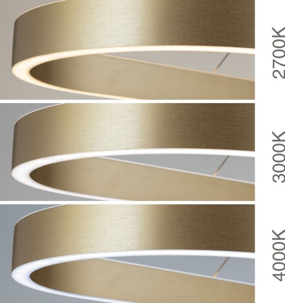 Orion - Lampadario LED sospeso a cavo CARRARA LED/80W/230V 2700/3000/4000K oro