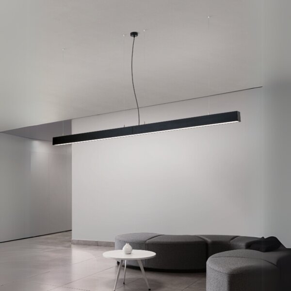 Orion - Lampada LED da soffitto/sospensione 2 in 1 PALKKI LED/38W/230V 3000/4000/5000K nera