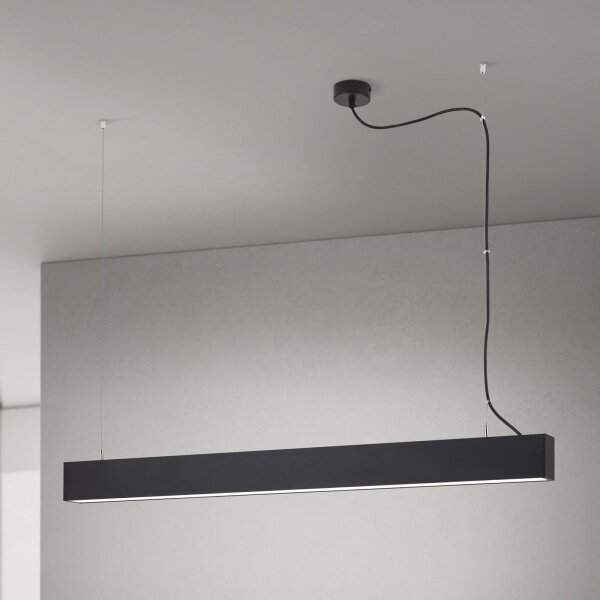Orion - Lampada LED da soffitto/sospensione 2 in 1 PALKKI LED/38W/230V 3000/4000/5000K nera