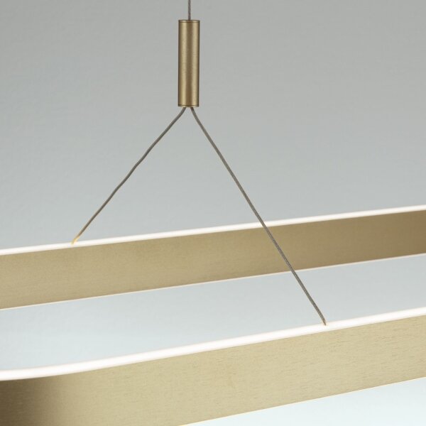 Orion - Lampadario LED sospeso a cavo CARRARA LED/80W/230V 2700/3000/4000K oro