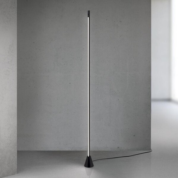 Orion - Lampada da terra LED dimmerabile con sensore di movimento SOJIE LED/26W/230V nera