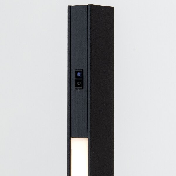 Orion - Lampada da terra LED dimmerabile con sensore di movimento SOJIE LED/26W/230V nera