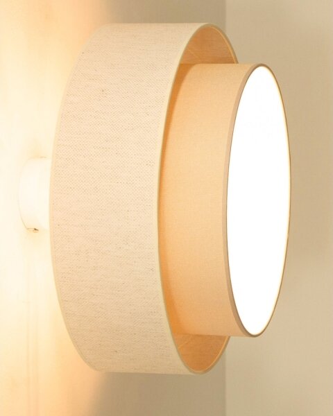 Plafoniera NATIA 1xE27/60W/230V diam. 45 cm crema