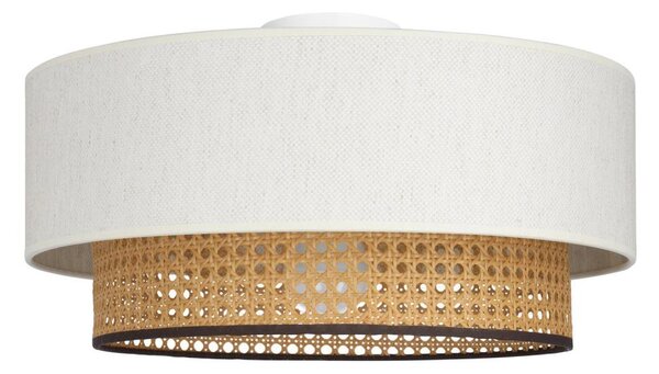 Plafoniera NATIA 1xE27/60W/230V diam. 45 cm bianco/marrone