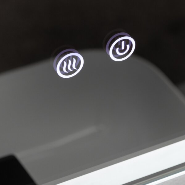 Brilagi - Specchio da bagno LED dimmerabile, riscaldato, con retroilluminazione BELLA LED/16W/230V 60x60 cm IP44