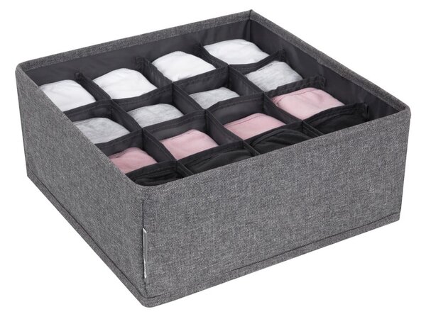 Organizzatore per cassetti grigio con 16 scomparti - Bigso Box of Sweden
