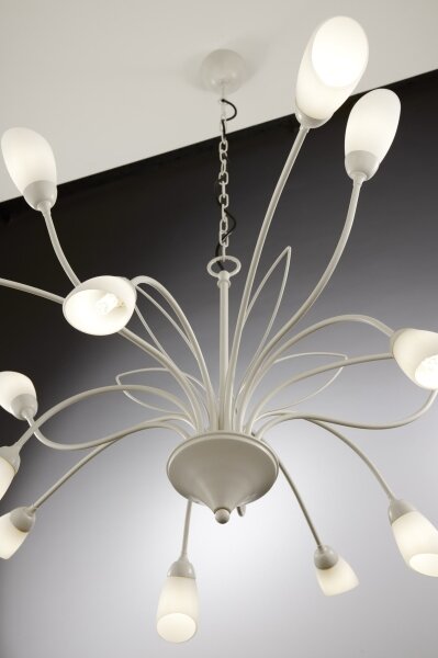Jupiter 2062 - Lampadario a catena GLORIOSA 15xG9/14W/230V crema