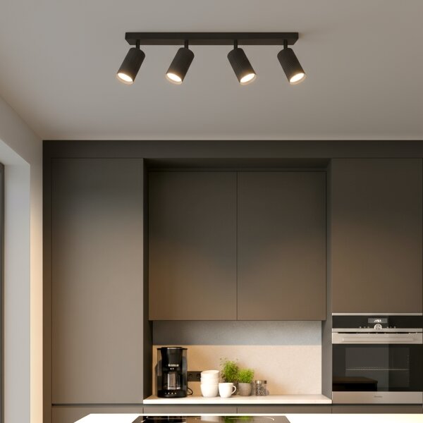 Brilagi - Faretto SELE MODERN 4xGU10/30W/230V nero