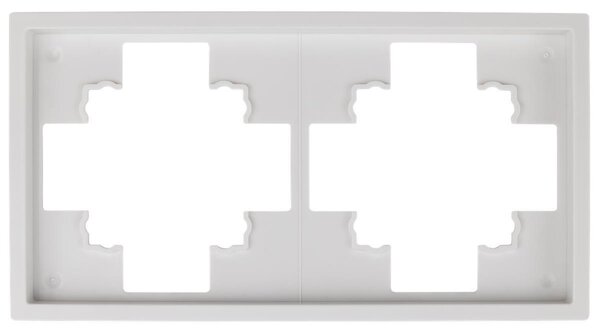 Cornice McPower "Shallow", a 2 ingressi, bianca, opaca