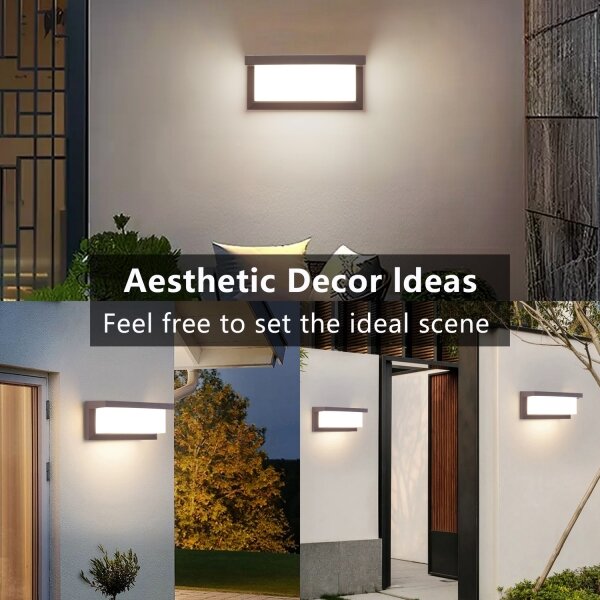 Brilagi - Applique da esterno LED BRICKY LED/12W/230V, marrone, IP54