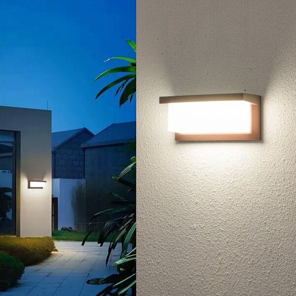 Brilagi - Applique da esterno LED BRICKY LED/12W/230V, marrone, IP54