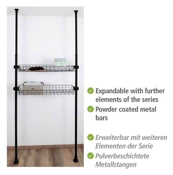 Set di 2 organizzatori per armadi in metallo Herkules - Wenko