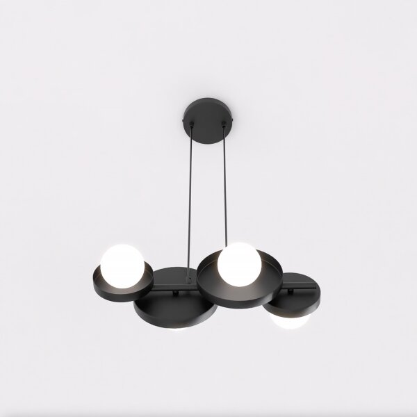 Lampadario sospeso con cavo MODEL 4xG9/8W/230V, nero