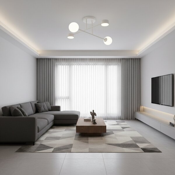 Plafoniera da soffitto HOLON 2xG9/8W/230V + 2xGX53/12W grigia