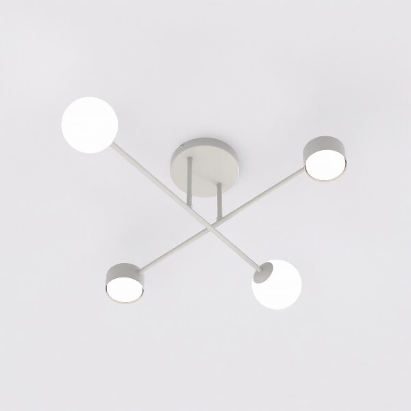 Plafoniera da soffitto HOLON 2xG9/8W/230V + 2xGX53/12W grigia