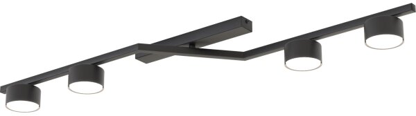 Plafoniera SKAN 4xGX53/12W/230V, nera