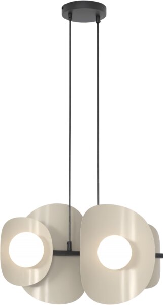Lampadario a sospensione con cavo ELEMENTI 4xG9/8W/230V beige