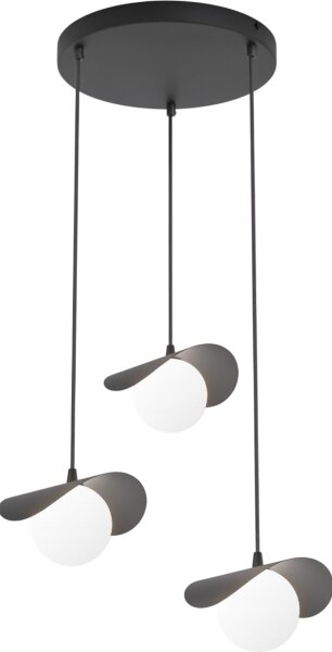 Lampadario a cavo RITUAL 3xG9/8W/230V nero