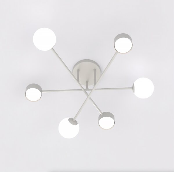 Plafoniera a montaggio superficiale HOLON 3xG9/8W/230V + 3xGX53/12W grigio