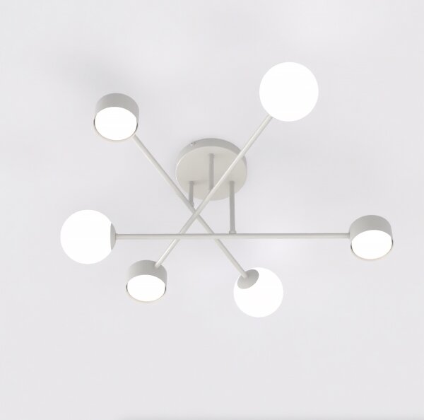 Plafoniera a montaggio superficiale HOLON 3xG9/8W/230V + 3xGX53/12W grigio
