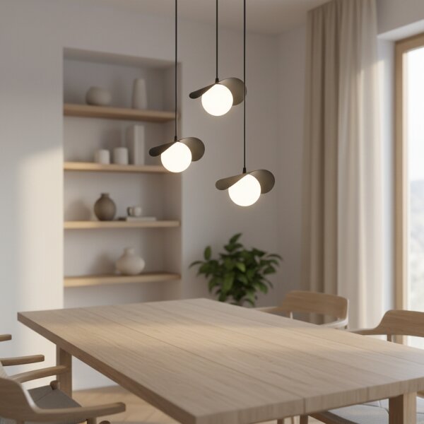 Lampadario a cavo RITUAL 3xG9/8W/230V nero