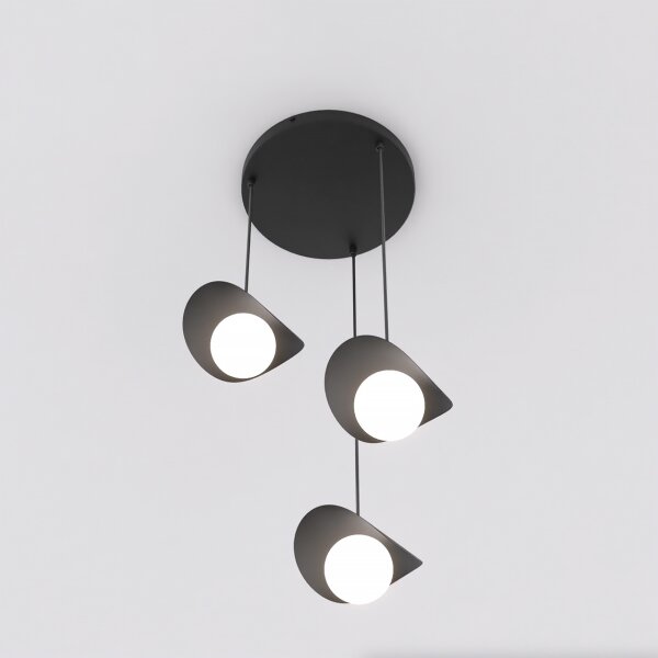 Lampadario a cavo RITUAL 3xG9/8W/230V nero