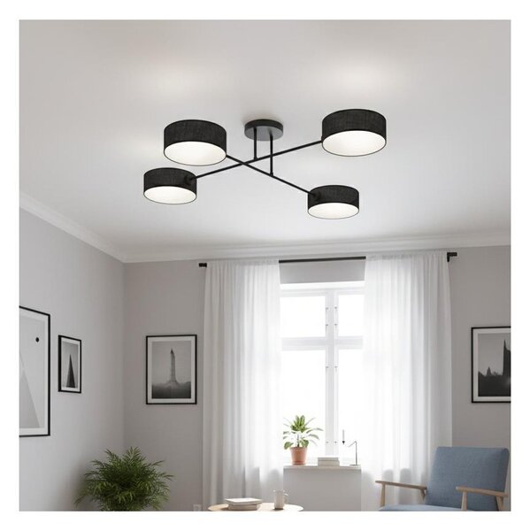 Plafoniera MAGA 4xE14/10W/230V nero